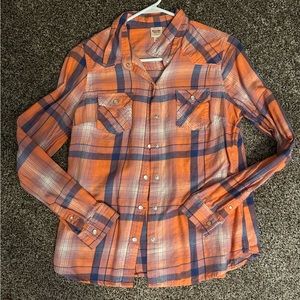 Pink plaid long sleeve